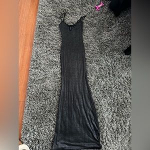 Skims sparkle black dress